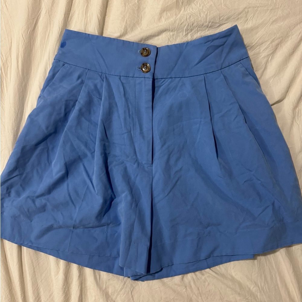 H&M High Waist Blue Women's Shorts